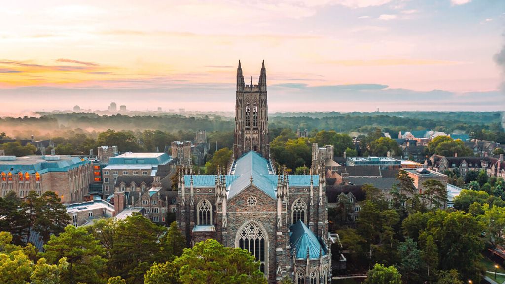 Duke Chapel at sunrise